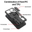 Vaku ® Vivo V27 5G Vanguard Military Grade Armor Case with Metal Belt Clip Kickstand Back Cover