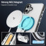 Vaku Luxos ® Vortex Magpro Gel Cushion Slim Fit Shockproof Crystal Clear Camera Metal Ring Back Cover For iPhone