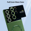Vaku ® Samsung Galaxy S23 Ultra Silicon Polarized Texture Full Lens Protection Lens Protection Back Cover Case