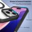 Vaku Luxos ® Apple iPhone 16 Pro Solace MagPro with Magnetic Alloy Ring Metal Kickstand Scratch Resistant Certified Mag-Safe Protection Cover