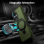 Vaku ® Oppo A58 Astor Military Grade Armor Protective Case with Ring Bracket Kickstand Back cover