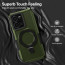 Vaku ® Vivo Y35 4G Astor Military Grade Armor Protective Case with Ring Bracket Kickstand Back cover