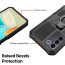 Vaku ® Vivo V27 5G Vanguard Military Grade Armor Case with Metal Belt Clip Kickstand Back Cover