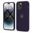 Vaku Luxos ® 2In1 Combo Apple iPhone 14 Pro Liquid Silicone Logo-Cut Soft Anti-Scratch Back Cover with 3D Tempered Glass