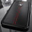 Ferrari ® Apple iPhone 7 Plus Vertical Contrasted Stripe - Material Heritage leather Hard Case back cover