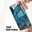 VAKU ® Samsung Galaxy A7 (2018) Sodalite Series Ultra-Shine Luxurious Tempered Finish Silicone Frame Thin Back Cover