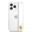 Ferrari ® On Track 3D Lines Contrasted Black Line PC/TPU Hard Case for Apple iPhone 13 Pro (6.1") - Transparent