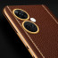 Vaku ® OnePlus Nord CE 3 5G Luxemberg Series Leather Stitched Gold Electroplated Soft TPU Back Cover