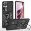 Vaku ® Oppo Reno10 5G Aegis Armor Slide Camera Protection Magnetic Ring Holder Kickstand Back Cover
