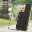 Vaku ® 2In1 Combo Oppo A55 Luxemberg Leather Stitched Gold Electroplated Case with 9H Shatterproof Tempered Glass