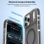 Vaku Luxos ® Apple iPhone 17 Pro Max Zyden Magpro Scratch Resistant Military-Grade Protection Case With Metal Camera Ring Screen Protector Shockproof Back Cover