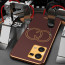 Vaku ® Oppo F21 Pro Skylar Leather Pattern Gold Electroplated Soft TPU Back Cover
