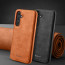 Vaku ® Samsung Galaxy A55 5G Luxe Premium Leather Stitched Non-Slip Grip Protective Back Cover