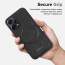 Vaku ® Xiaomi Redmi Note 12 Pro Maxtron Leather Stitched Magnetic Magsafe Non-Slip Grip Shockproof Back Cover