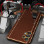 Vaku ® Samsung Galaxy A13 Luxemberg Leather Stitched Gold Electroplated Soft TPU Back Cover