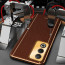 Vaku ® Oppo A3 Pro 5G Luxemberg Leather Pattern Gold Electroplated Soft TPU Back Cover