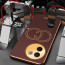 Vaku ® Vivo V30e 5G Skylar Leather Pattern Gold Electroplated Soft TPU Back Cover