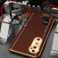 Vaku ® Vivo V40 5G Luxemberg Leather Pattern Gold Electroplated Soft TPU Back Cover