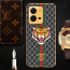 Vaku ® Vivo V25 5G Lynx Designer Leather Pattern Gold Electroplated Soft TPU Back Cover Case