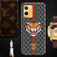 Vaku ® Vivo T1x Lynx Designer Leather Pattern Gold Electroplated Soft TPU Back Cover Case