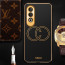 Vaku ® OnePlus Nord CE4 Skylar Leather Pattern Gold Electroplated Soft TPU Back Cover