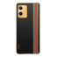 Vaku ® Vivo T1X Felix Line Leather Stitched Gold Electroplated Soft TPU Back Cover Case