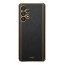 Vaku ® Samsung Galaxy A13 Luxemberg Leather Stitched Gold Electroplated Soft TPU Back Cover