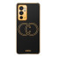 Vaku ® OnePlus 9RT Skylar Leather Pattern Gold Electroplated Soft TPU Back Cover