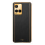 Vaku ® Vivo Y33T Luxemberg Series Leather Stitched Gold Electroplated Soft TPU Back Cover