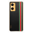 Vaku ® Oppo A76 Felix Line Leather Stitched Gold Electroplated Soft TPU Back Cover Case