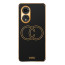 Vaku ® Oppo A38 Skylar Leather Pattern Gold Electroplated Soft TPU Back Cover