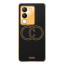 Vaku ® Vivo Y200 5G Skylar Leather Pattern Gold Electroplated Soft TPU Back Cover