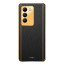 Vaku ® Vivo Y100 4G Luxemberg Leather Pattern Gold Electroplated Soft TPU Back Cover