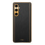 Vaku ® Samsung Galaxy A05s Luxemberg Leather Pattern Gold Electroplated Soft TPU Back Cover