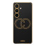 Vaku ® Samsung Galaxy A55 5G Skylar Leather Pattern Gold Electroplated Soft TPU Back Cover