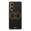 Vaku ® Vivo Y17s Skylar Leather Stitched Gold Electroplated Soft TPU Back Cover Case