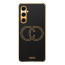 Vaku ® Samsung Galaxy A05s Skylar Leather Pattern Gold Electroplated Soft TPU Back Cover