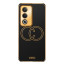 Vaku ® Oppo A3 Pro 5G Skylar Leather Pattern Gold Electroplated Soft TPU Back Cover