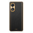 Vaku ® Oppo A38 Luxemberg Leather Pattern Gold Electroplated Soft TPU Back Cover
