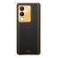 Vaku ® Vivo Y200 5G Luxemberg Leather Pattern Gold Electroplated Soft TPU Back Cover