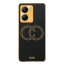 Vaku ® Vivo T2x 5G Skylar Leather Pattern Gold Electroplated Soft TPU Back Cover