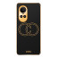 Vaku ® Oppo Reno10 5G Skylar Leather Pattern Gold Electroplated Soft TPU Back Cover