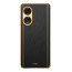 Vaku ® Oppo A98 Luxemberg Leather Pattern Gold Electroplated Soft TPU Back Cover