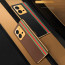 Vaku ® Vivo V25 5G Felix Line Leather Stitched Gold Electroplated Soft TPU Back Cover Case
