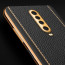 Vaku ® Xiaomi Poco X2 Luxemberg Series Leather Stitched Gold Electroplated Soft TPU Back Cover