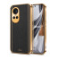 Vaku ® Oppo Reno10 5G Luxemberg Leather Pattern Gold Electroplated Soft TPU Back Cover