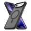 Vaku Luxos ® Apple iPhone 17 Air Thunder Magpro Translucent Scratch Resistant Military-Grade Protection Case With Stand Holder Metal Camera Ring Shockproof Back Cover