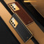 Vaku ® Vivo V27 5G Luxemberg Leather Pattern Gold Electroplated Soft TPU Back Cover