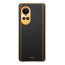 Vaku ® Oppo Reno10 Pro 5G Luxemberg Leather Pattern Gold Electroplated Soft TPU Back Cover