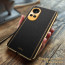 Vaku ® Oppo Reno10 5G Luxemberg Leather Pattern Gold Electroplated Soft TPU Back Cover